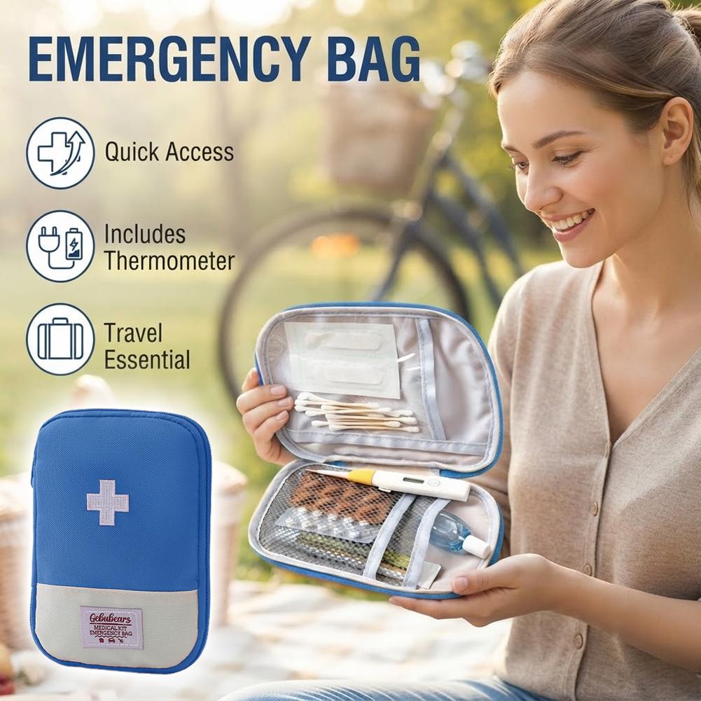 Field Dressing Kit - Reismedicijnzakje, pillenopbergzakje, outdoor essentials, noodmedicijn opbergzakje,