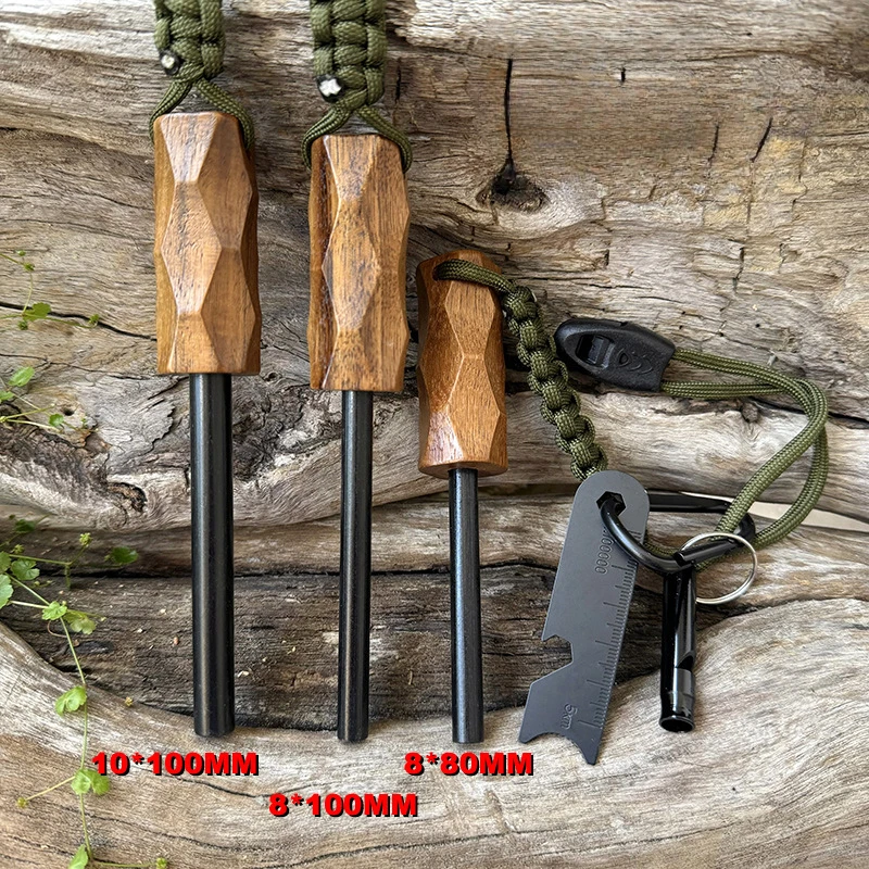 Fire Starter Waterproof - Nieuwe Outdoor vuursteen vuuraansteker met houten