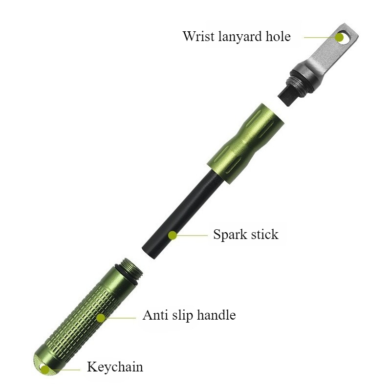 Fire Starter Waterproof - Draagbare waterdichte vuursteen noodvuurstarter multifunctionele outdoor