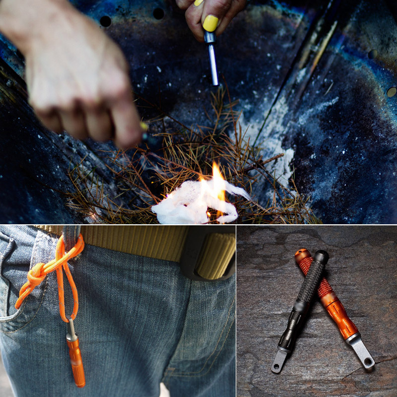 Fire Starter Waterproof - Outdoor vuursteen en staal waterdichte noodvuurstarter,