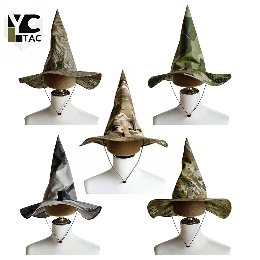 Hunting Outdoor Hats - YCTAC Camo Wizard Hat Tactische Boonie