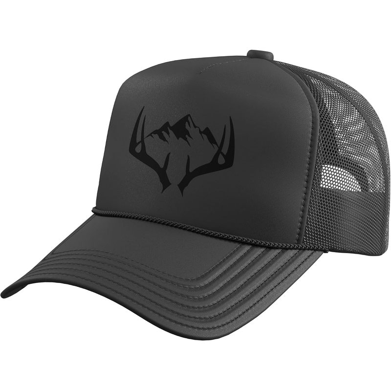 Hunting Outdoor Decor - Outdoor Antlers Elk Deer Hunting Trucker