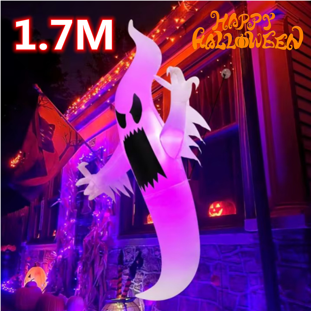 Outdoor Hunting House - 1,7M Halloween Opblaasbaar Raamklimmend Jachtspookmodel met