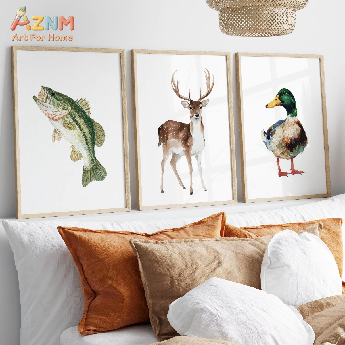 AZNM aquarel jacht- en viskuns - Hunting Outdoor Decor recensie en prijs