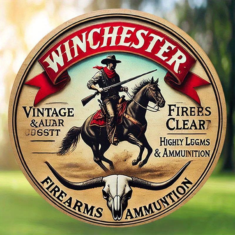 Winchester vintage ronde metal - Outdoor Hunting House recensie en prijs