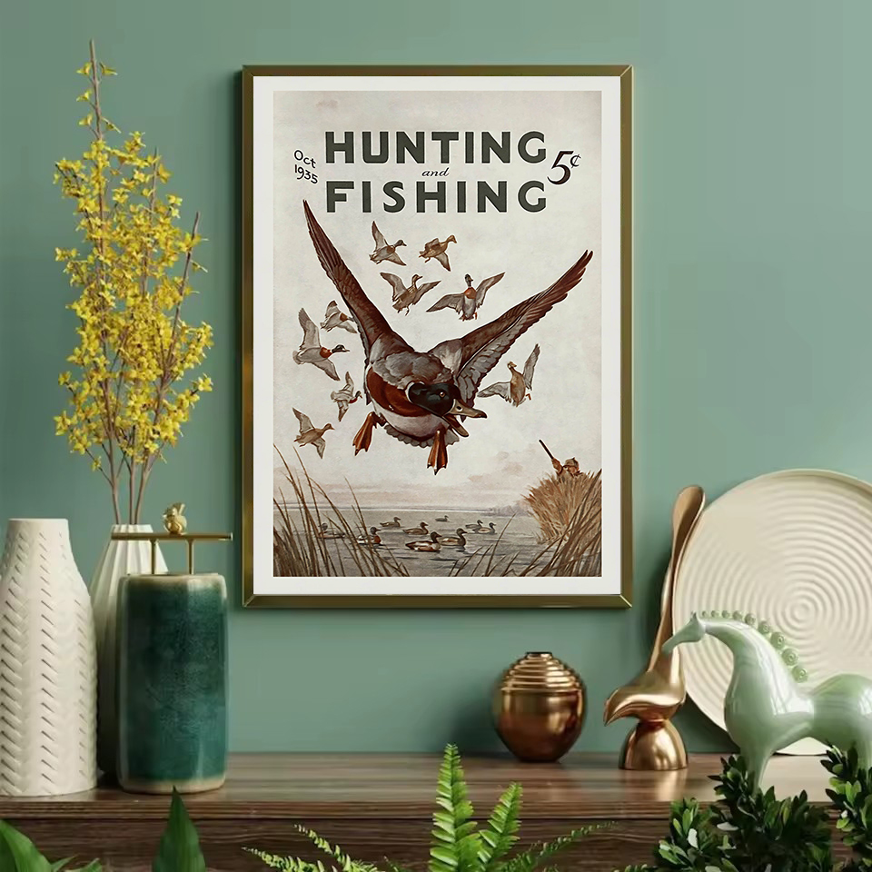Retro Wildlife Outdoor Jacht V - Outdoor Hunting Paintings recensie en prijs